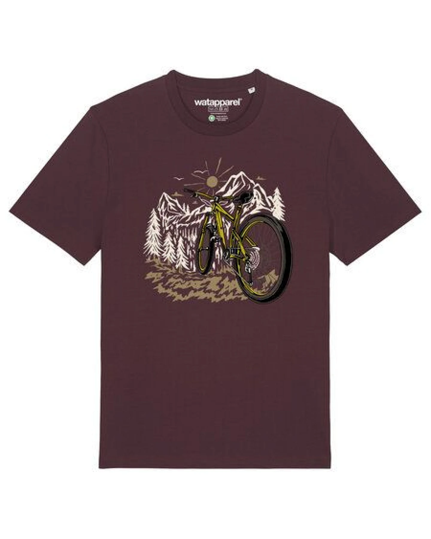 watapparel T-Shirt Unisex Mountainbike und Berge – Ansicht 2
