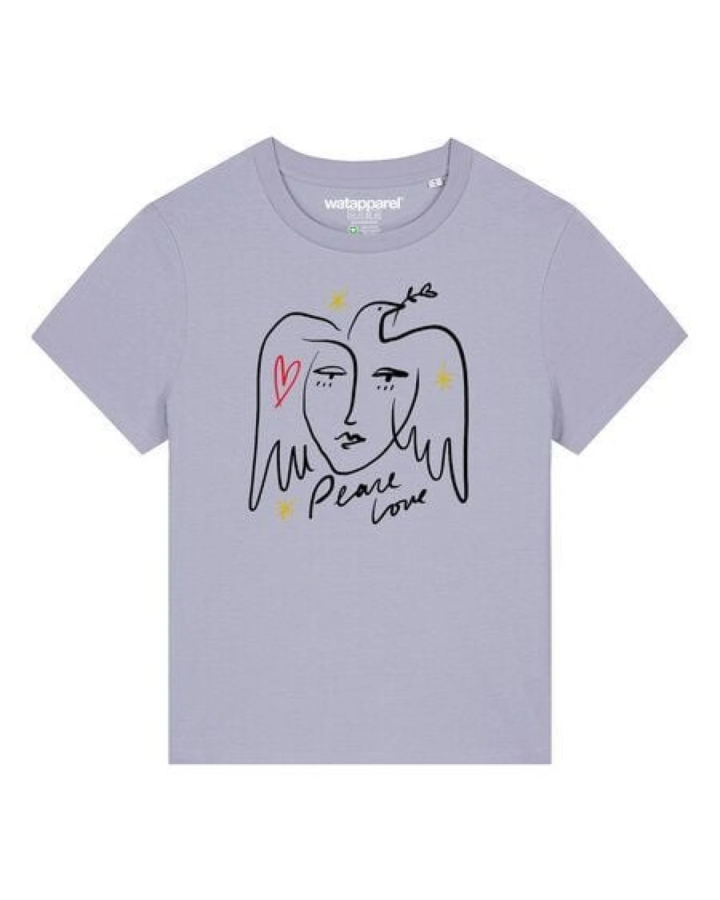 watapparel T-Shirt Frauen Peace Love – Ansicht 2