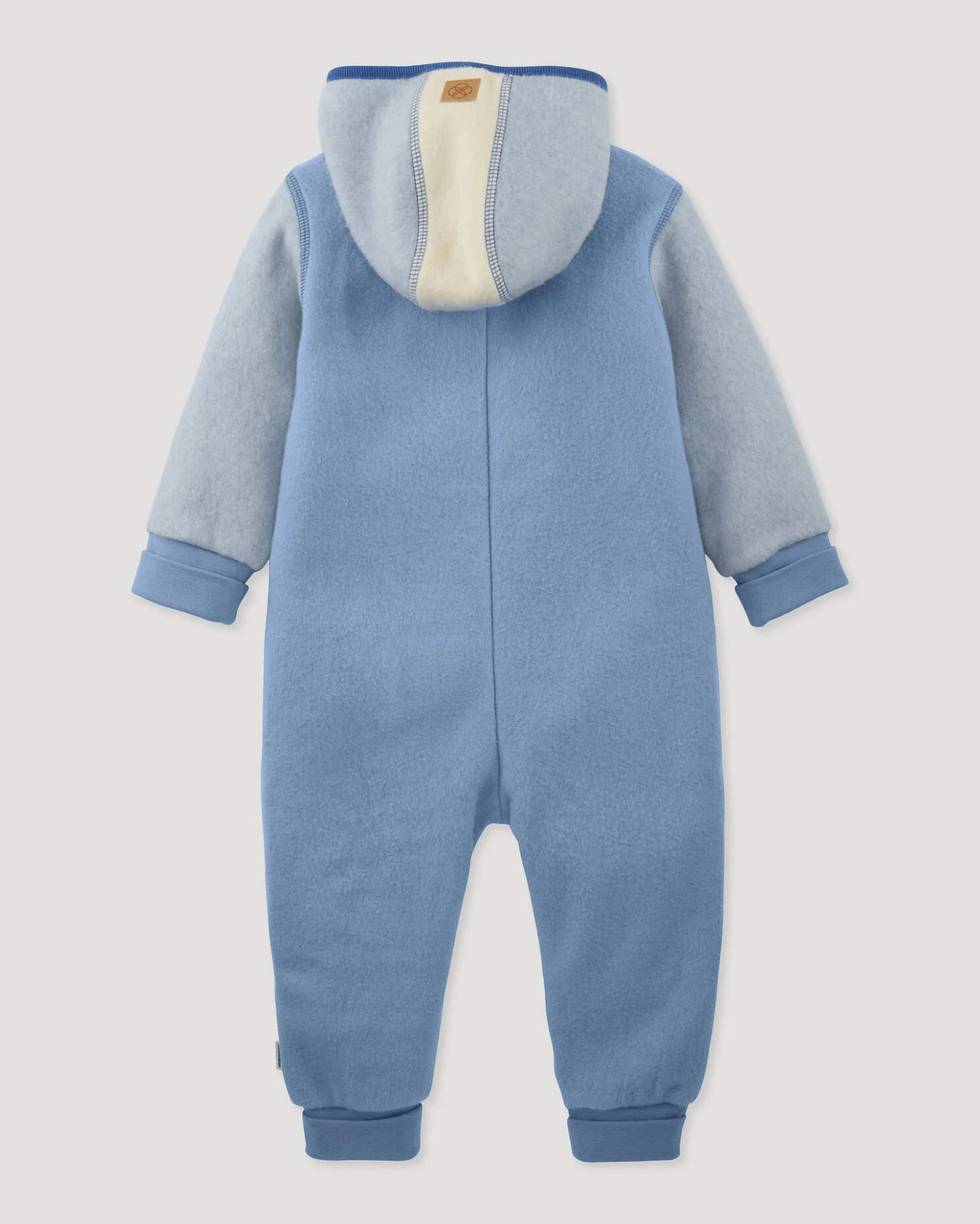 hessnatur Baby Softfleece Overall aus Bio-Baumwolle - blau - Größe 50/56 – Ansicht 2