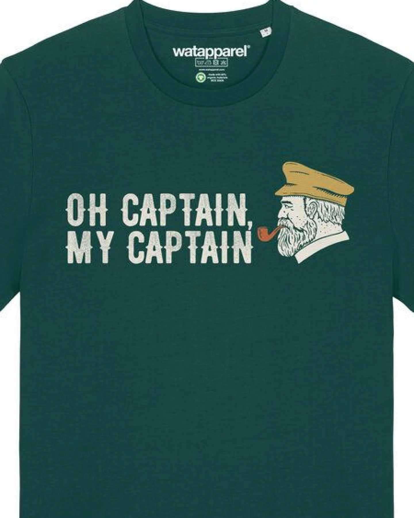 watapparel T-Shirt Unisex Oh captain my captain – Ansicht 3