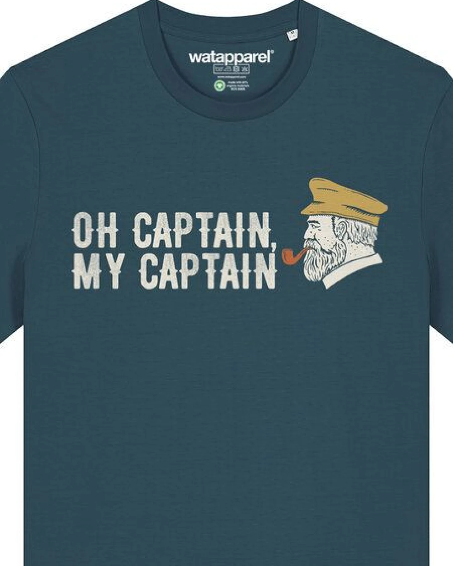 watapparel T-Shirt Unisex Oh captain my captain – Ansicht 3