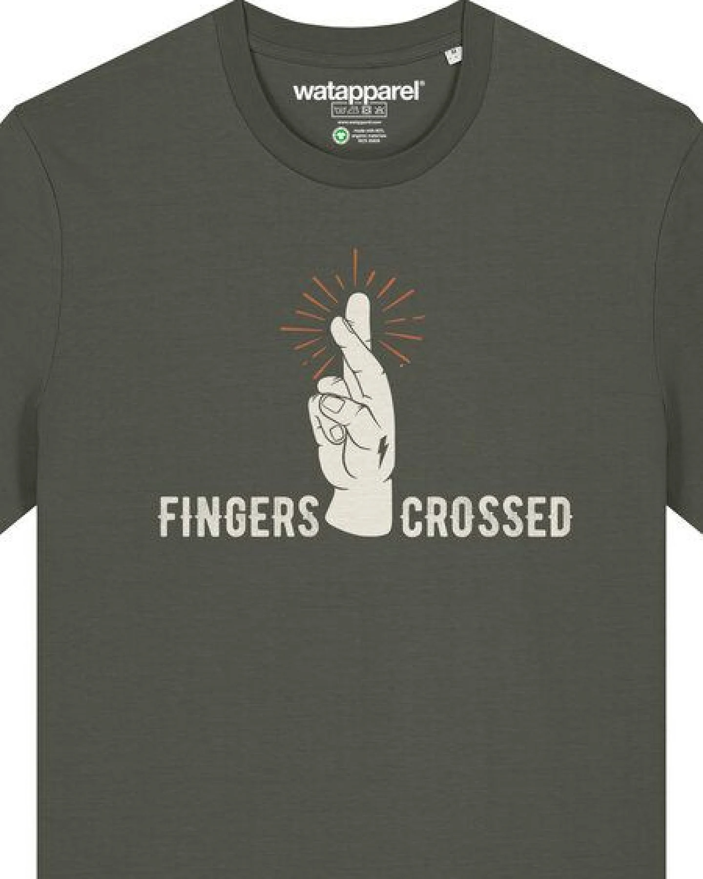 watapparel T-Shirt Unisex Fingers crossed – Ansicht 3