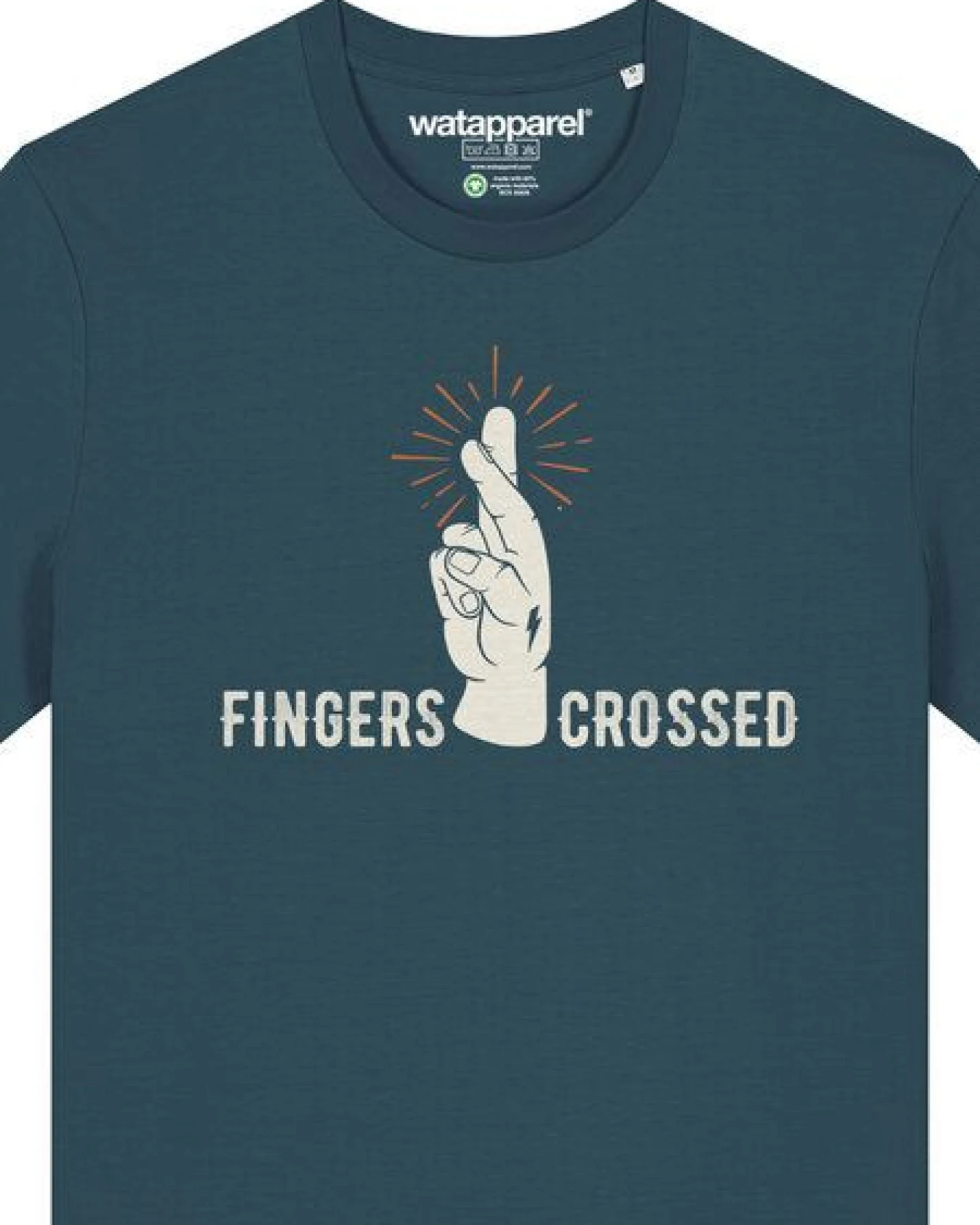 watapparel T-Shirt Unisex Fingers crossed – Ansicht 3