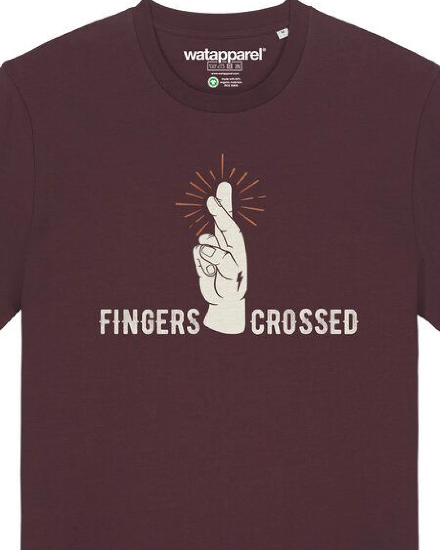watapparel T-Shirt Unisex Fingers crossed – Ansicht 3
