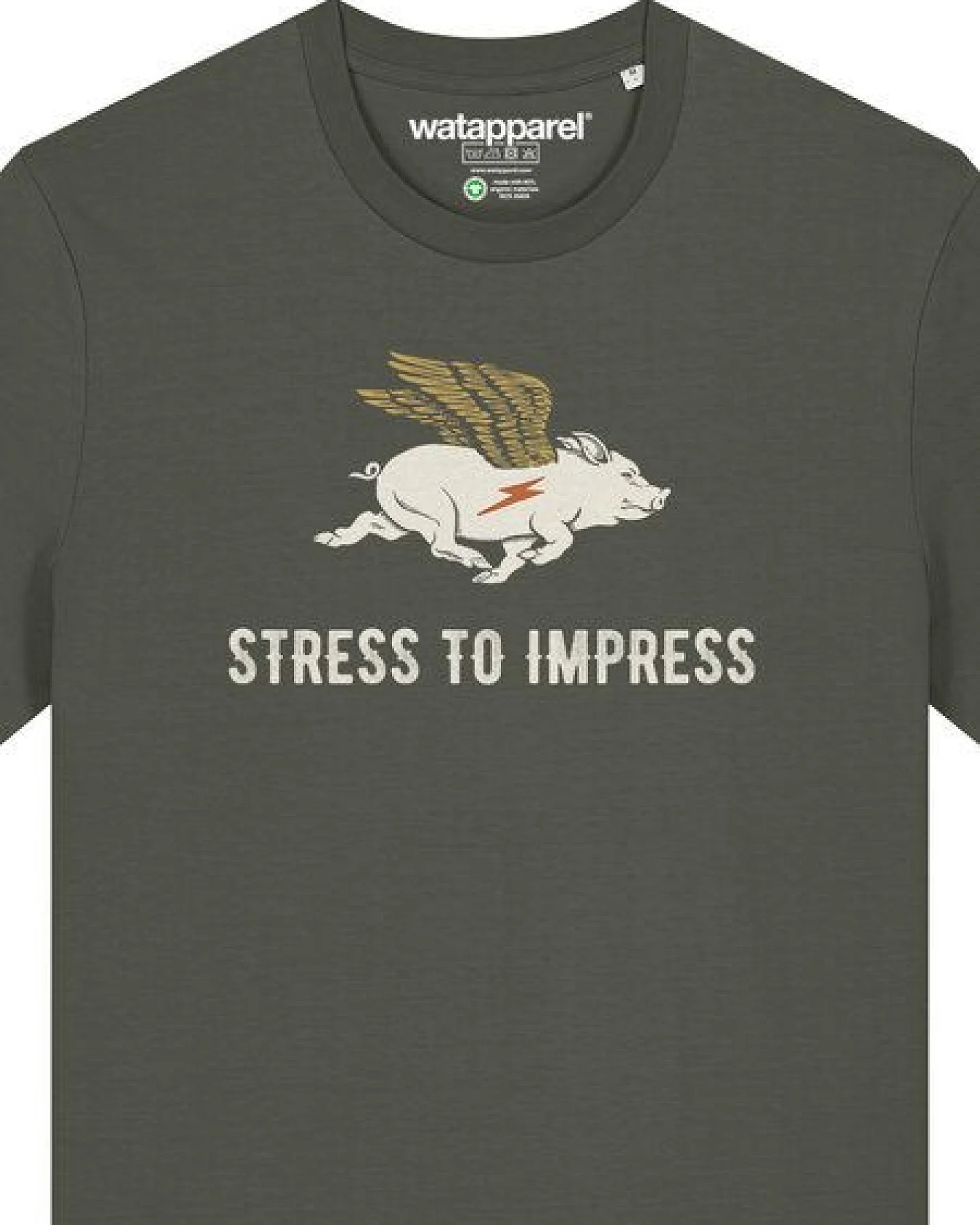 watapparel T-Shirt Unisex Stress to impress – Ansicht 3