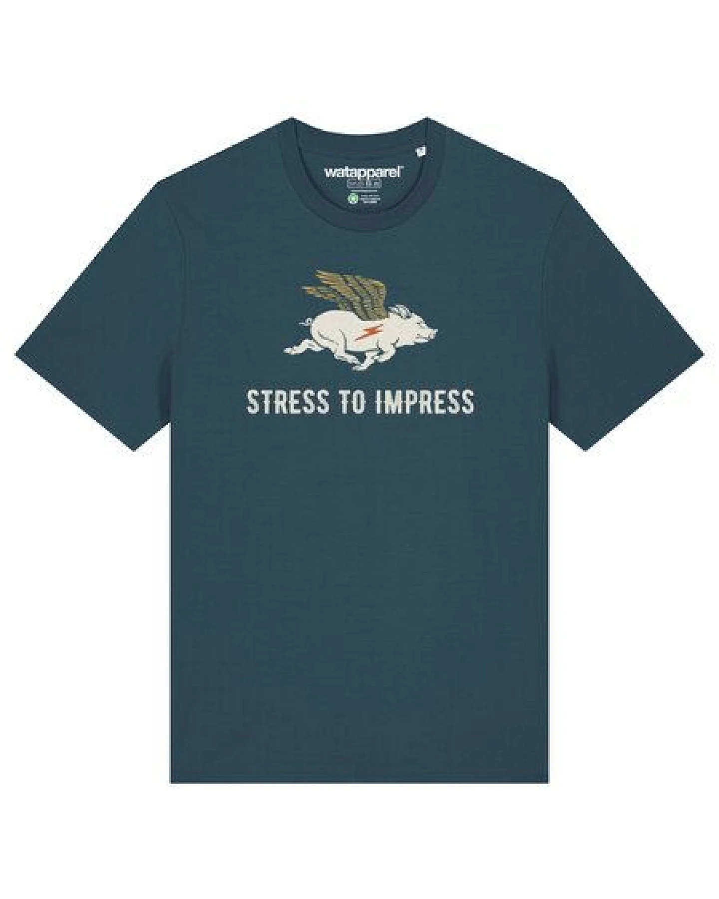 watapparel T-Shirt Unisex Stress to impress – Ansicht 2