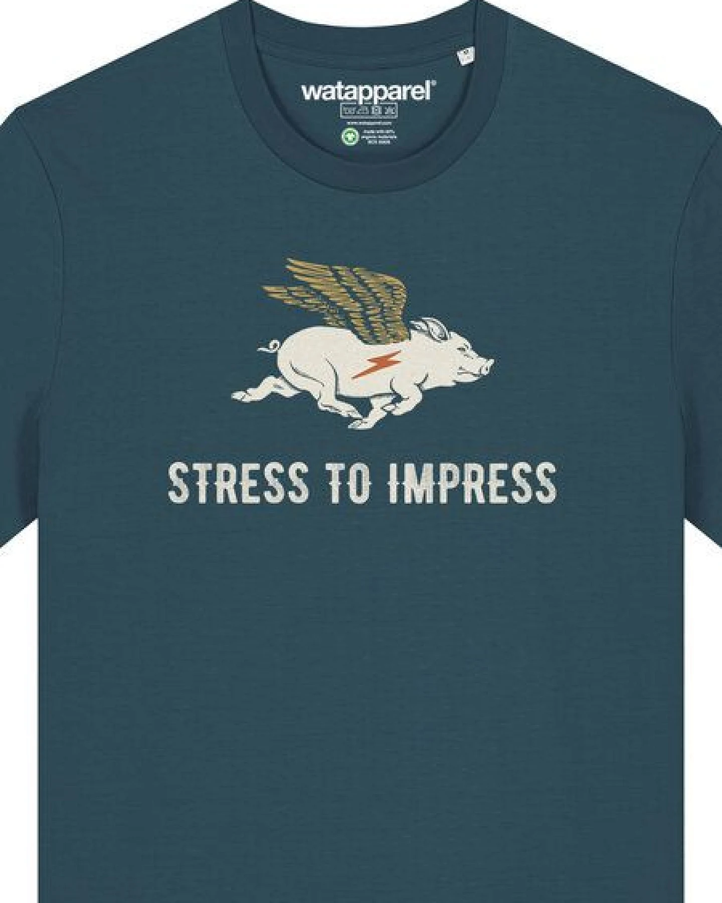 watapparel T-Shirt Unisex Stress to impress – Ansicht 3