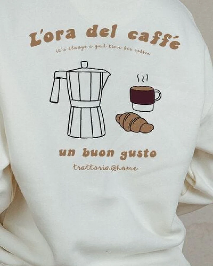 Kultgut Flauschiger Oversize Sweater / Caffé