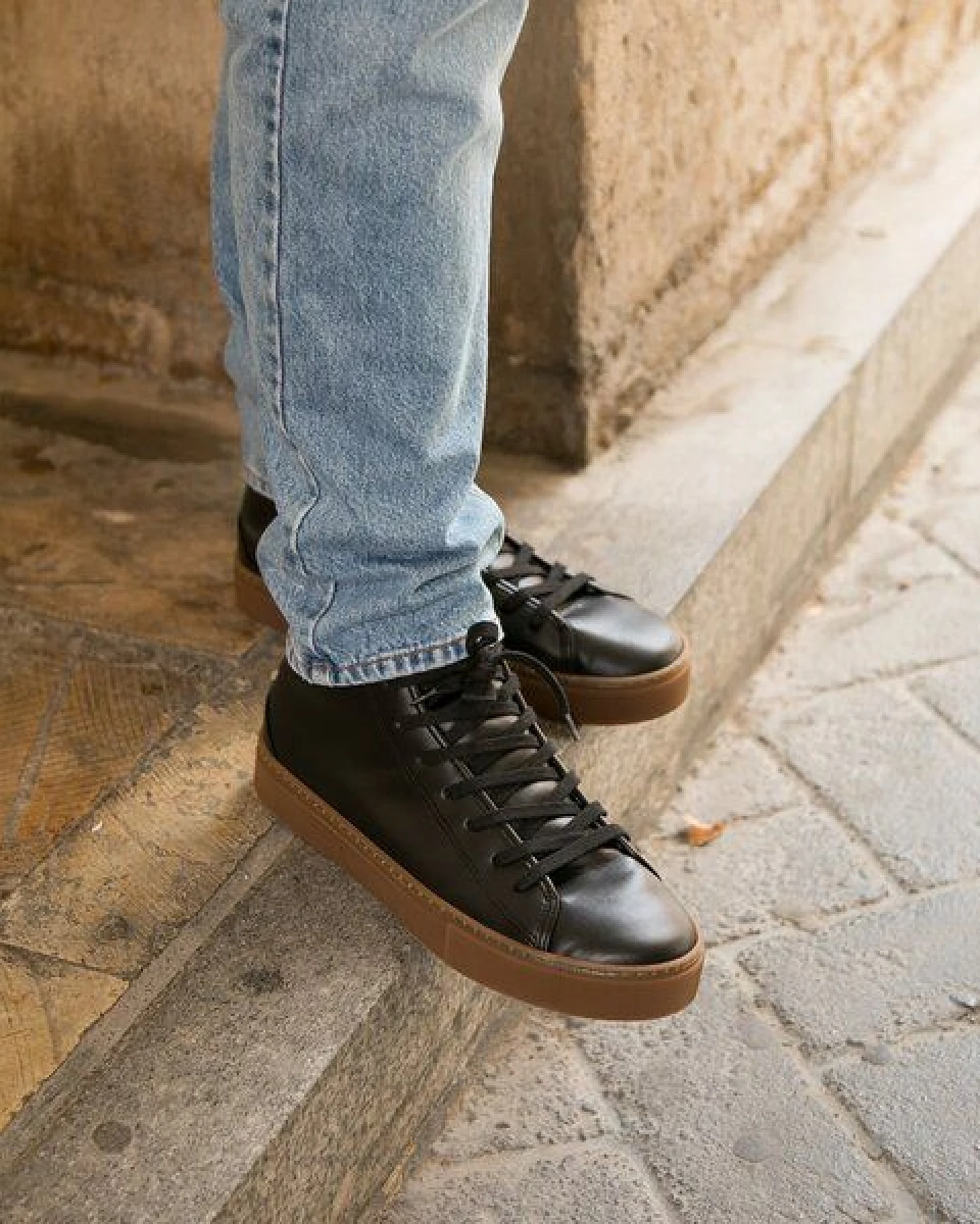 Vesica Piscis Footwear PLATON VEGAN SNEAKER BLACK BIO-BASED – Ansicht 3