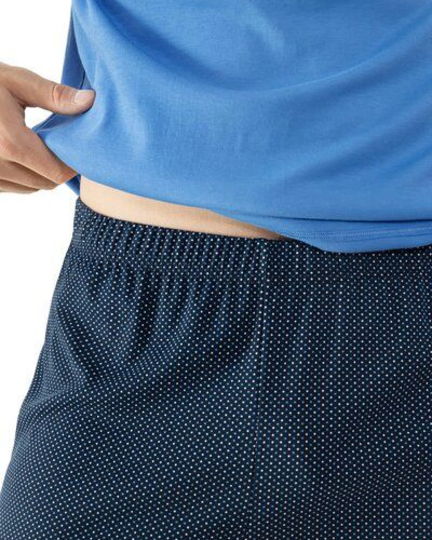Mey Herren Schlafanzug Pyjama kurz "Micro Blue" Made-in-Green – Ansicht 4