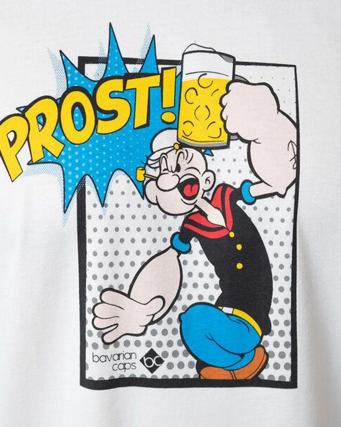 Bavarian Caps Herren T-Shirt Prost, Popeye - Natur – Ansicht 2