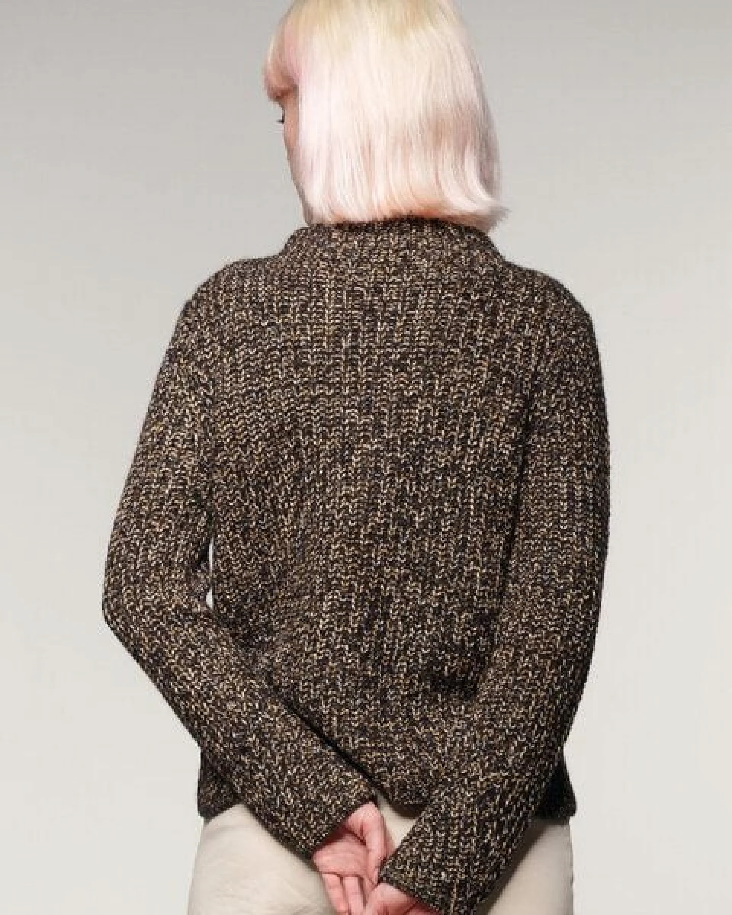 Alma & Lovis Aparter Strickpullover in edler Melange-Alpakawolle – Ansicht 4