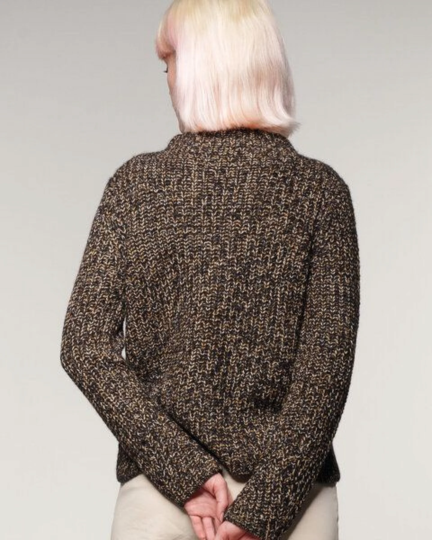 Alma & Lovis Aparter Strickpullover in edler Melange-Alpakawolle – Ansicht 4