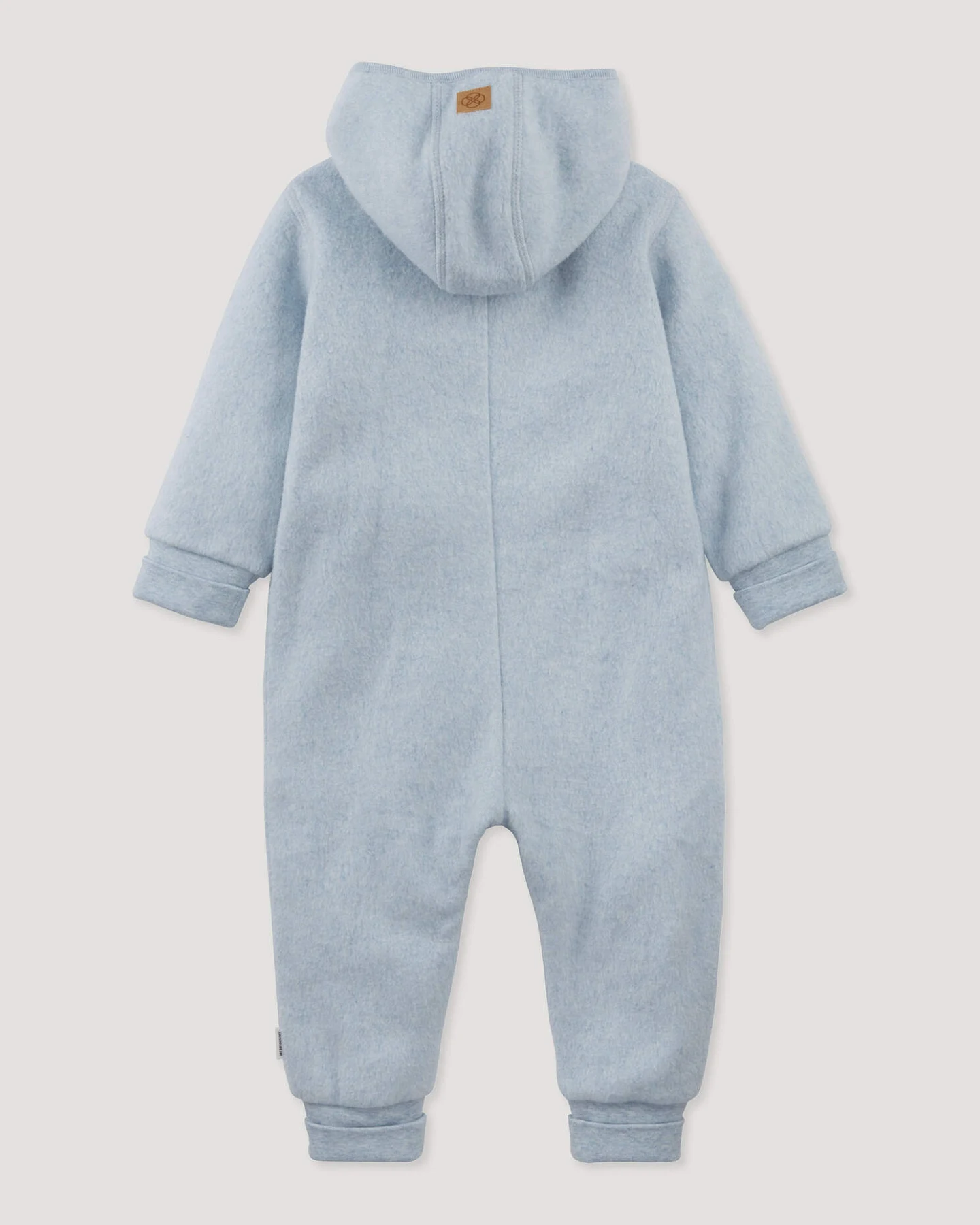 hessnatur Baby Softfleece Overall aus Bio-Baumwolle - blau - Größe 86/92 – Ansicht 3