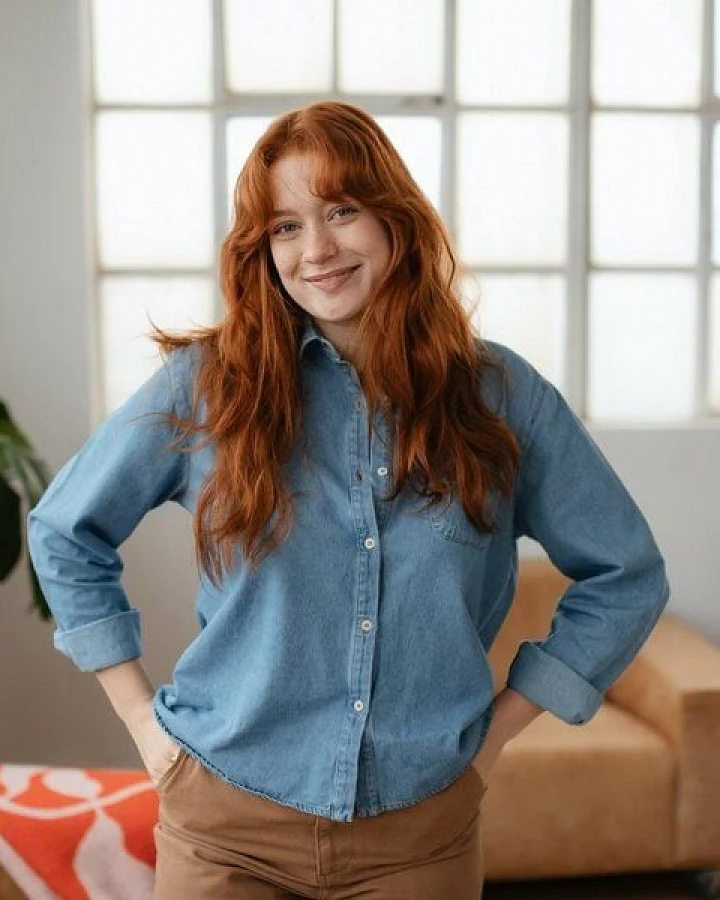 NORDLICHT Jeans Bluse Tove aus 100% Bio-Baumwolle