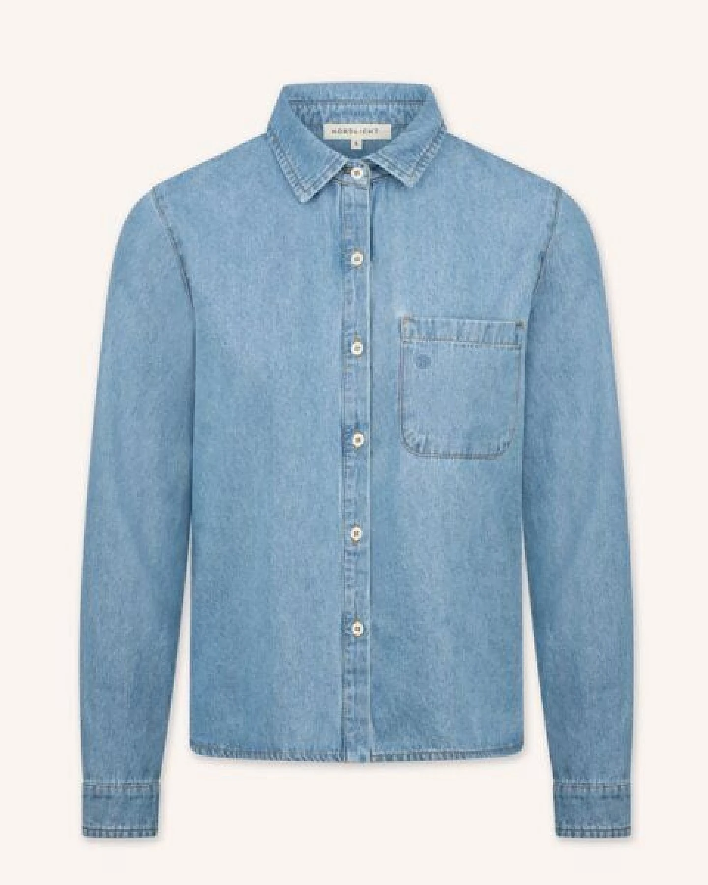 NORDLICHT Jeans Bluse Tove aus 100% Bio-Baumwolle – Ansicht 2