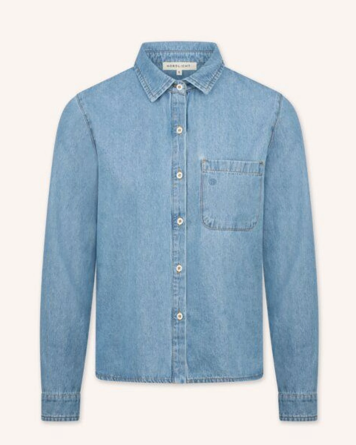 NORDLICHT Jeans Bluse Tove aus 100% Bio-Baumwolle – Ansicht 2
