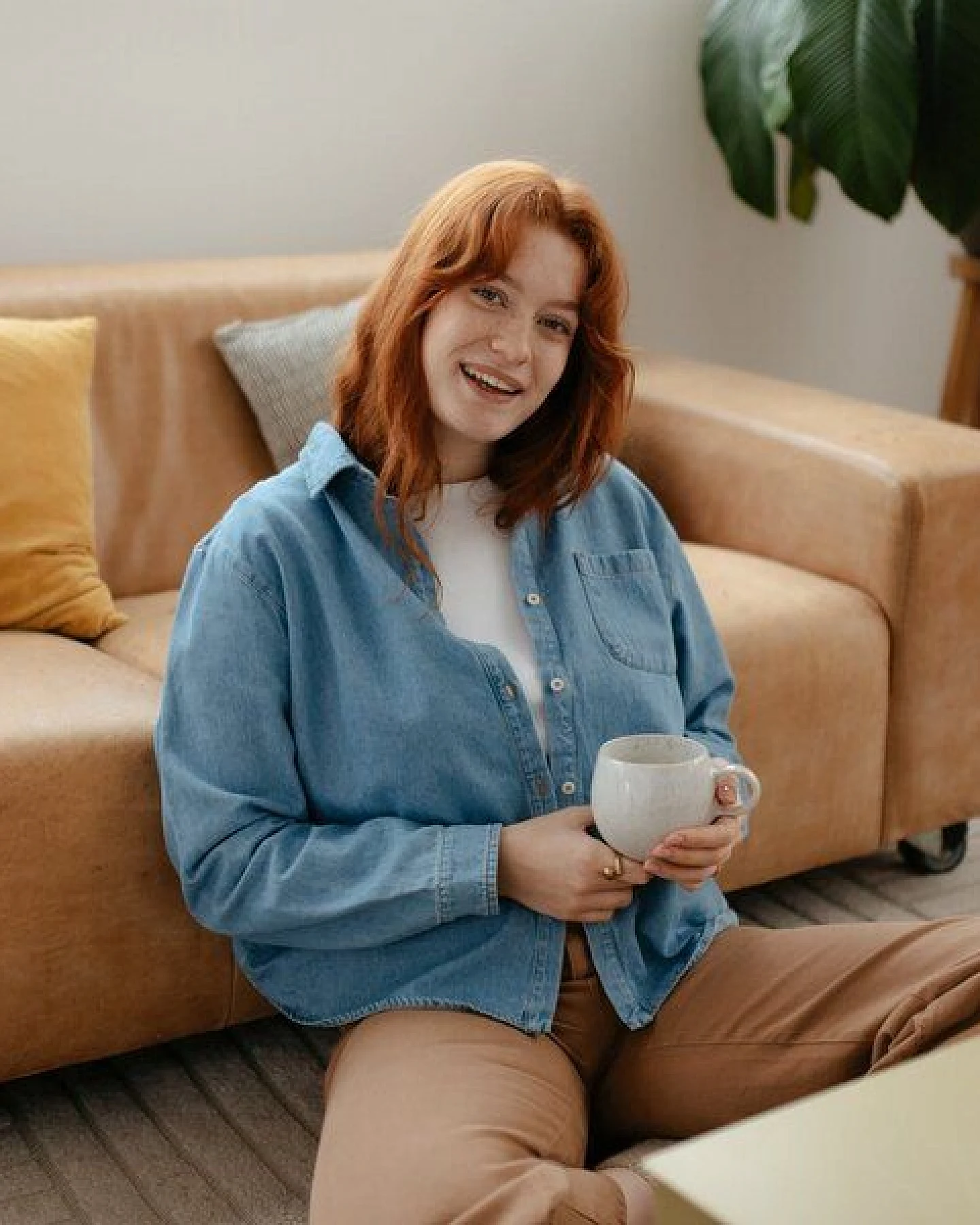 NORDLICHT Jeans Bluse Tove aus 100% Bio-Baumwolle – Ansicht 3