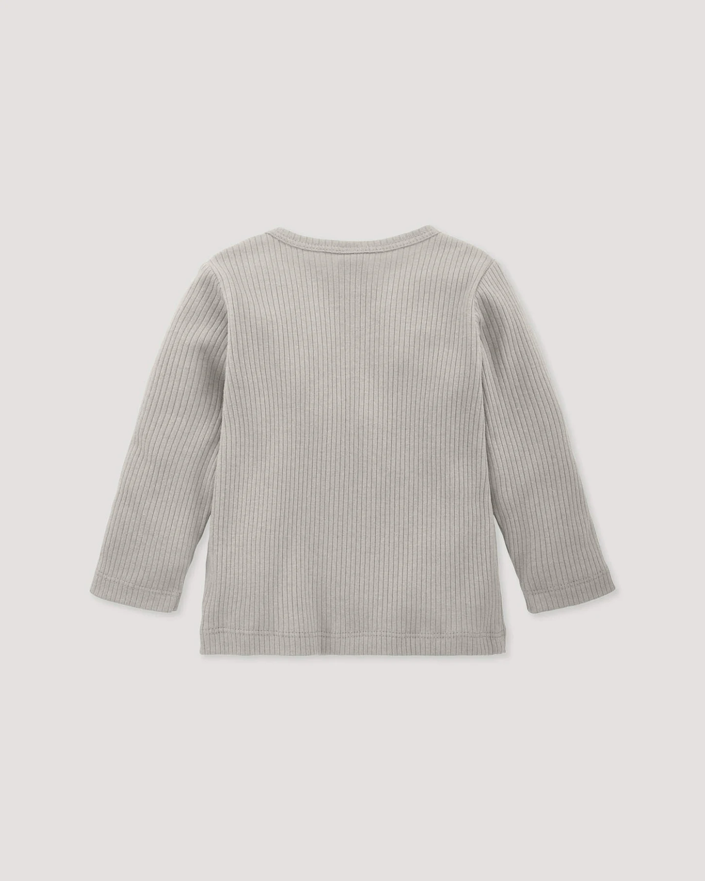 hessnatur Baby Longsleeve aus Bio-Baumwolle mit Bio-Merinowolle - beige - Größe 86/92 – Ansicht 2