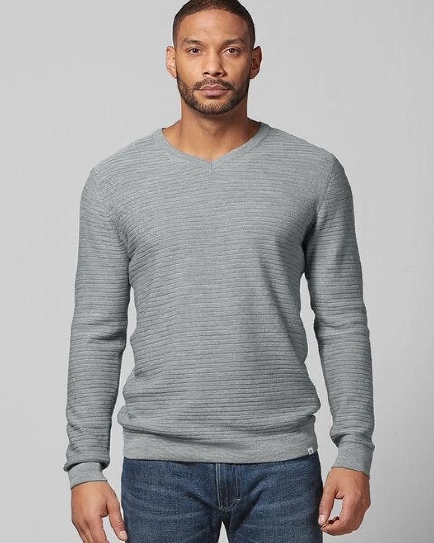 HempAge Klassischer V-Kragen Pullover Wolle/Hanf/Biobaumwolle – Ansicht 2