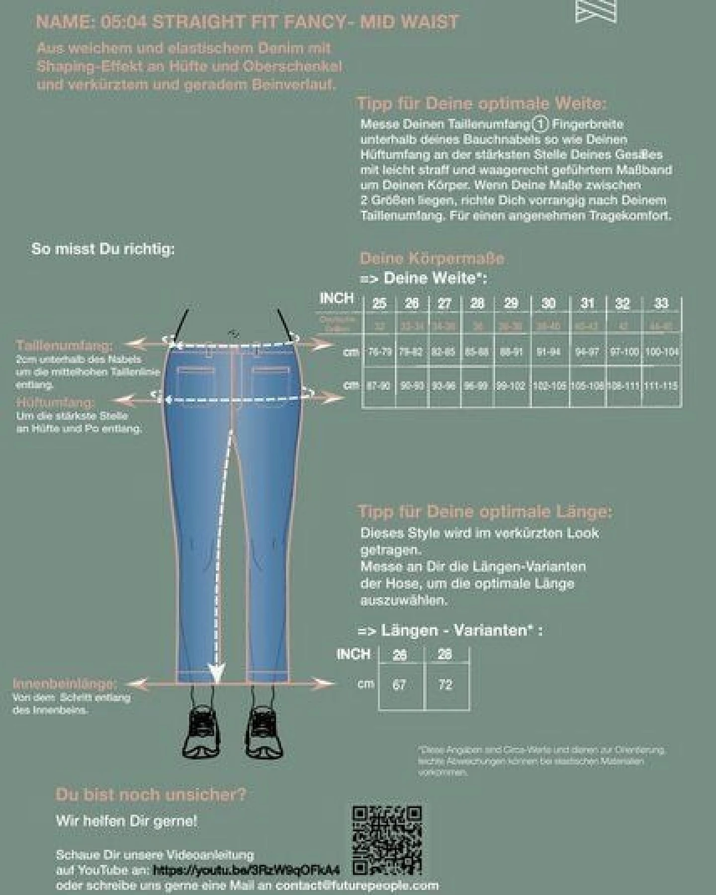 FUTURE:PEOPLE. 05:04 STRAIGHT FIT FANCY - Damen Jeans aus leichtem Stretch-Denim aus Bio-Baumwolle/ Tencel-Mix (30504 0 1004) – Ansicht 2