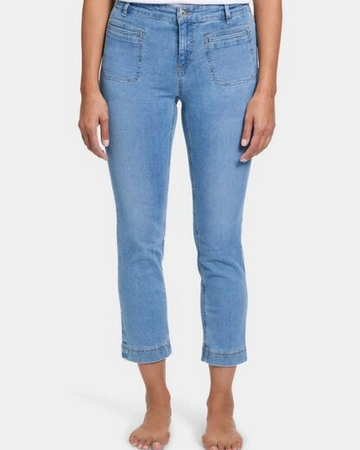 FUTURE:PEOPLE. 05:04 STRAIGHT FIT FANCY - Damen Jeans aus leichtem Stretch-Denim aus Bio-Baumwolle/ Tencel-Mix (30504 0 1004) – Ansicht 4