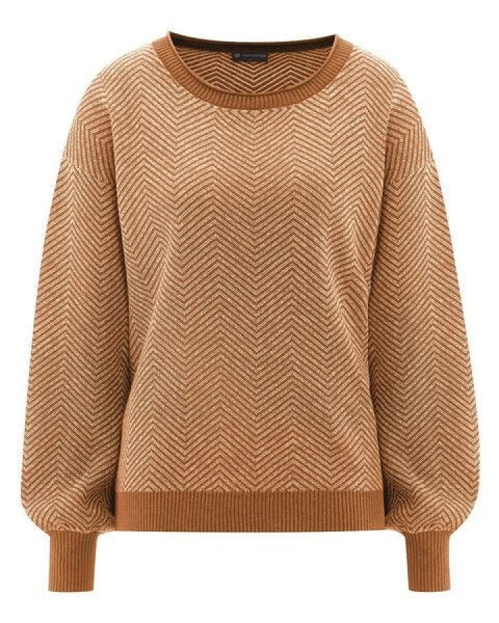 Hempage Moderner Jacquard Pullover Hanf/Biobaumwolle
