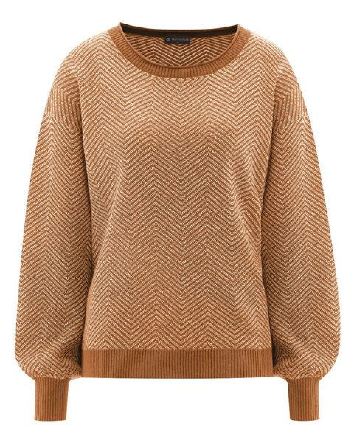 Hempage Moderner Jacquard Pullover Hanf/Biobaumwolle – Ansicht 2