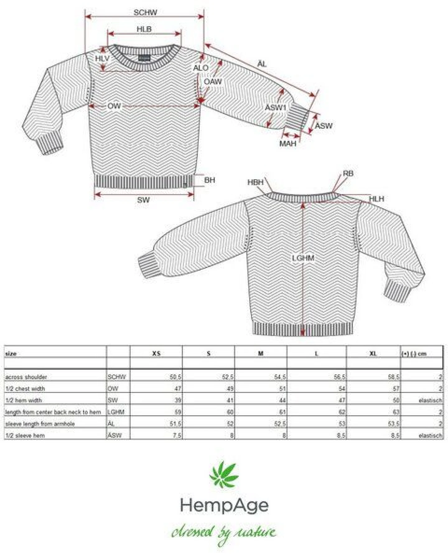 Hempage Moderner Jacquard Pullover Hanf/Biobaumwolle – Ansicht 3