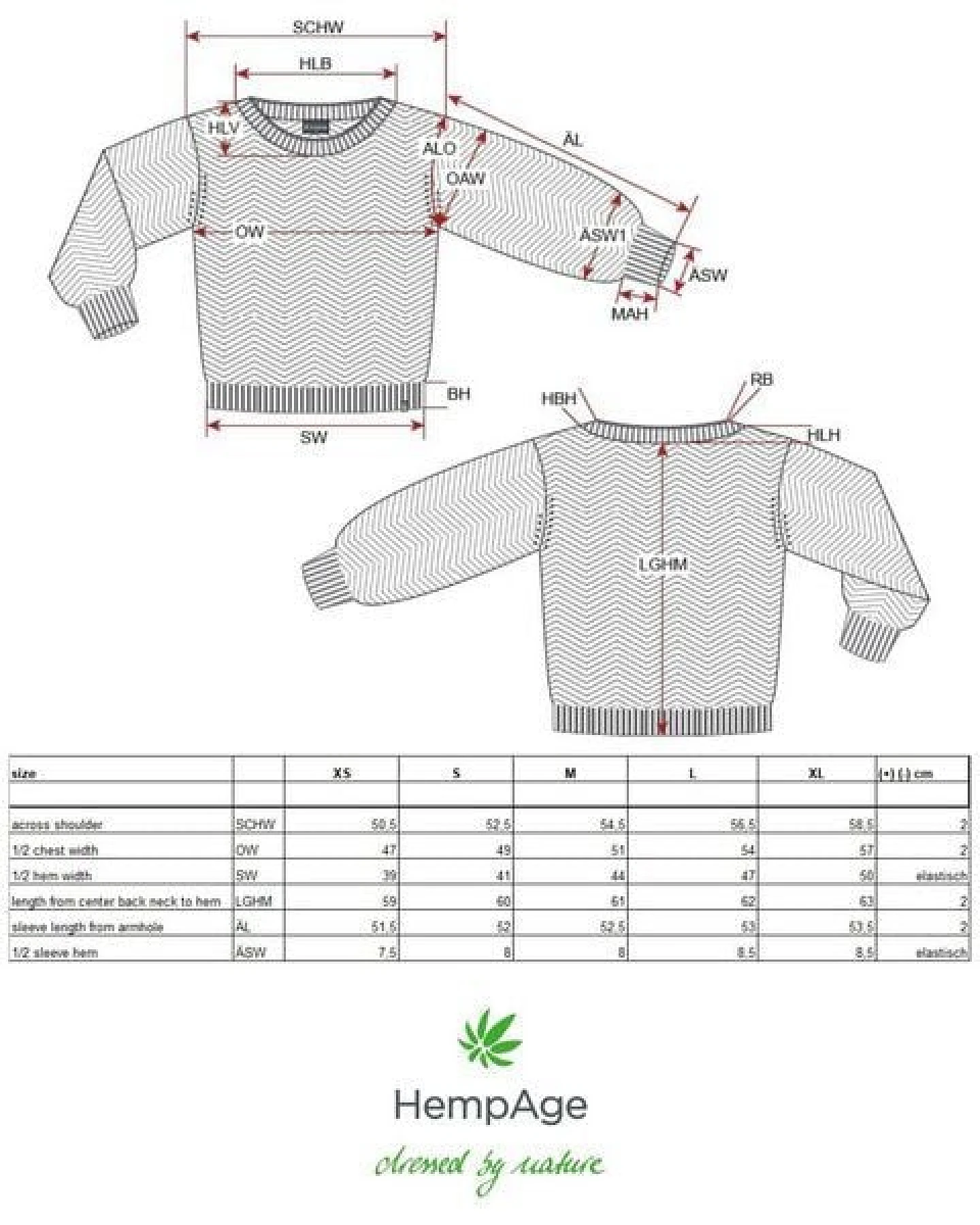 Hempage Moderner Jacquard Pullover Hanf/Biobaumwolle – Ansicht 3