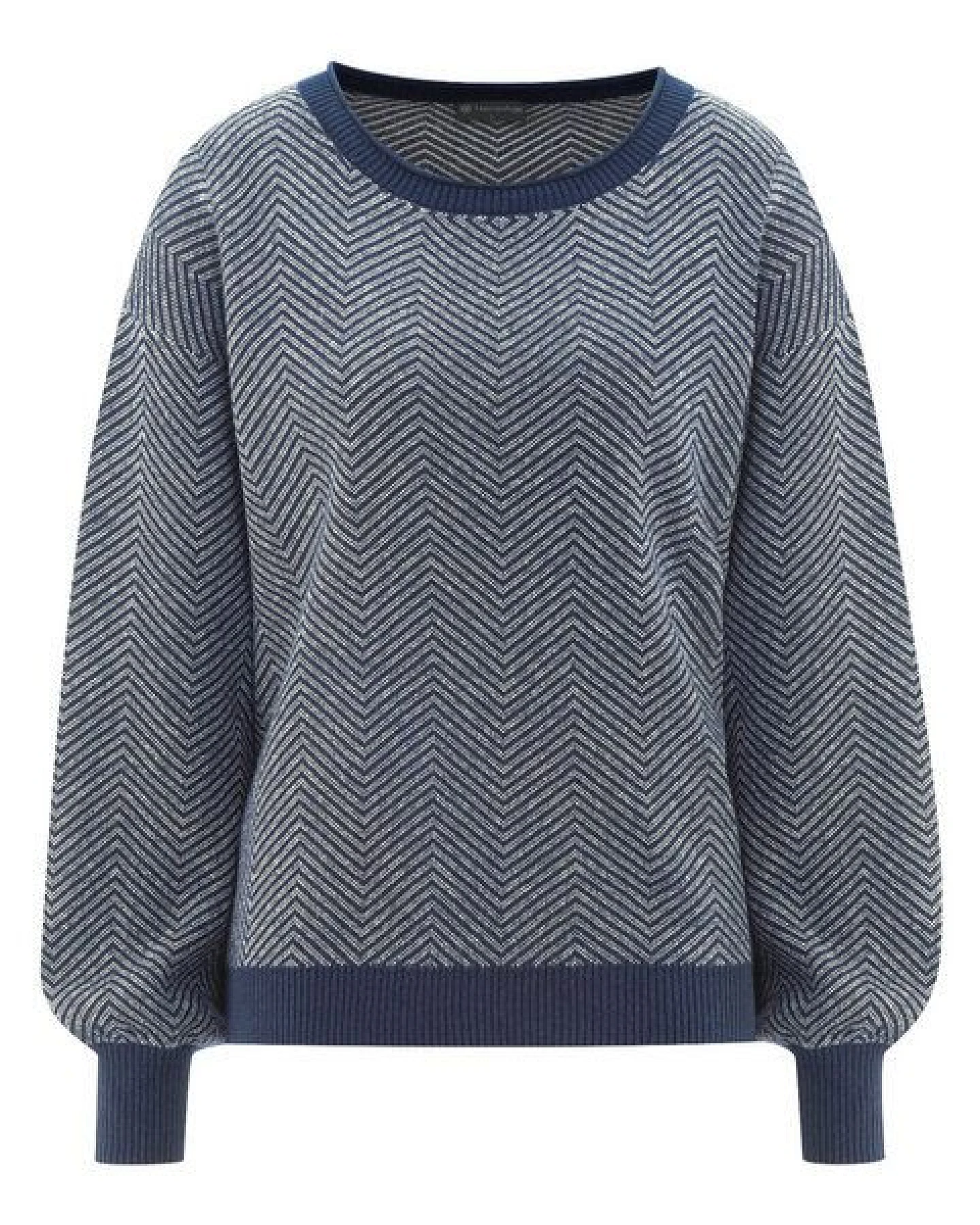 Hempage Moderner Jacquard Pullover Hanf/Biobaumwolle – Ansicht 2