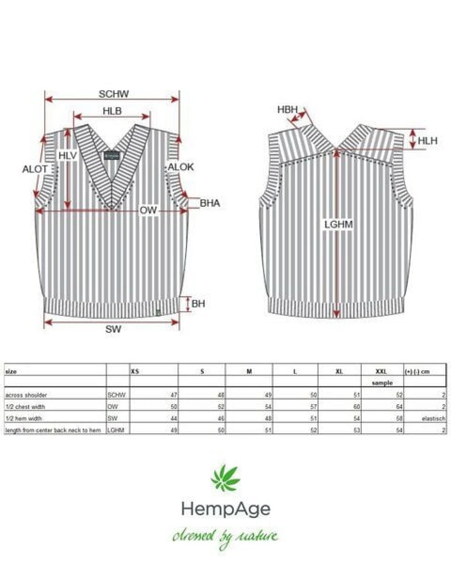 HempAge Modischer Pullunder Hanf/Biobaumwolle – Ansicht 3
