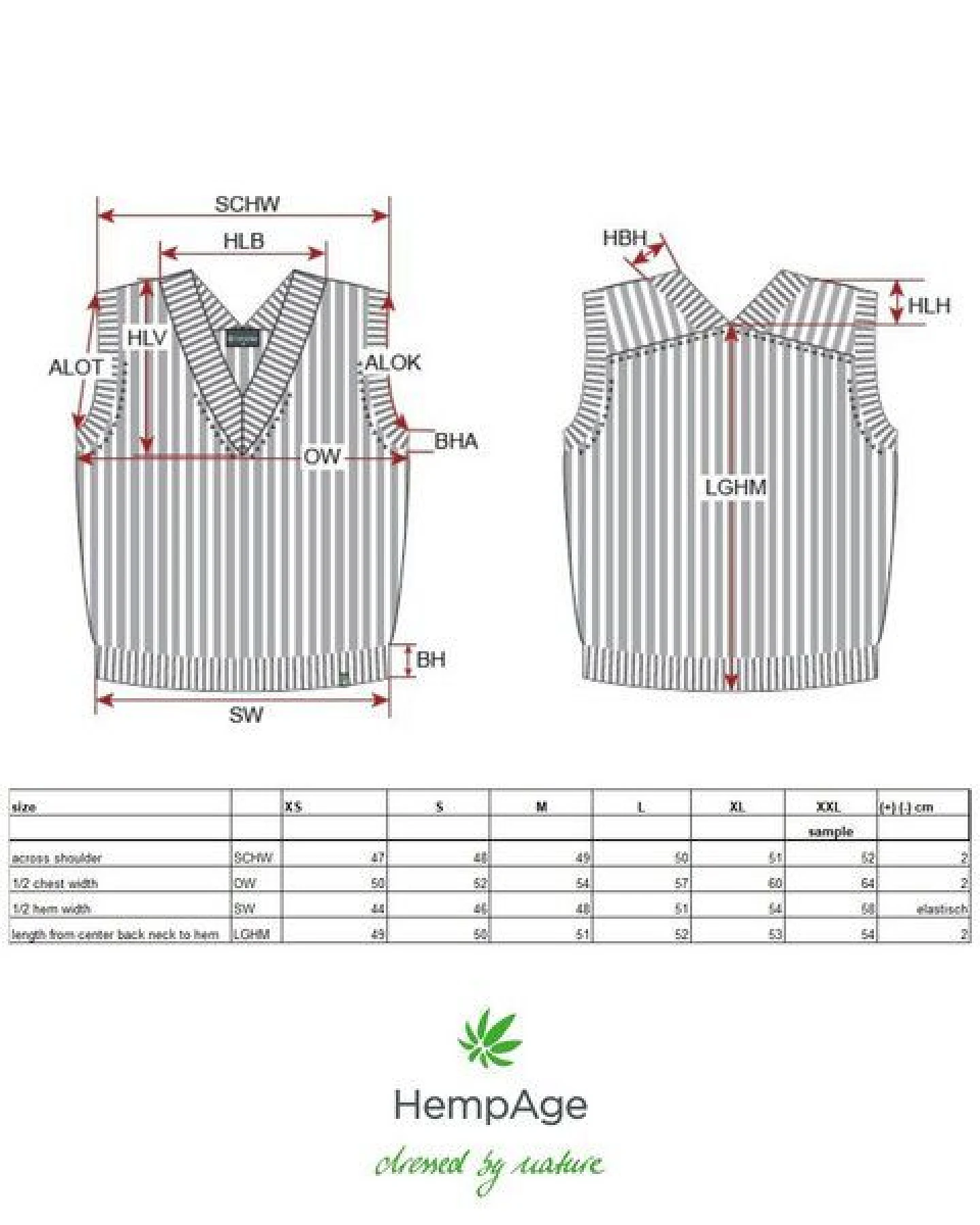 HempAge Modischer Pullunder Hanf/Biobaumwolle – Ansicht 3