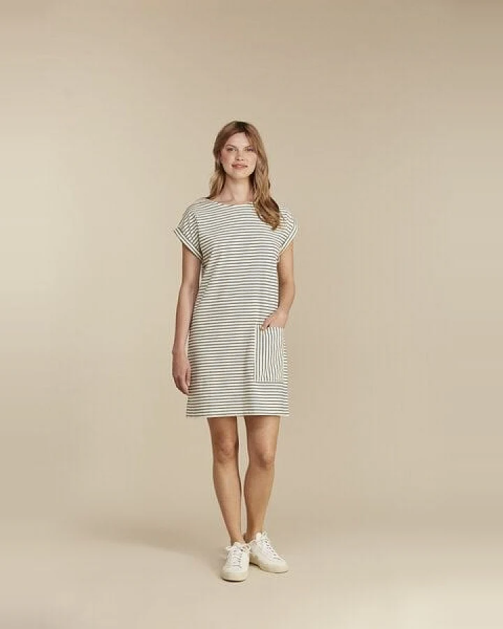People Tree Camber Striped Kleid