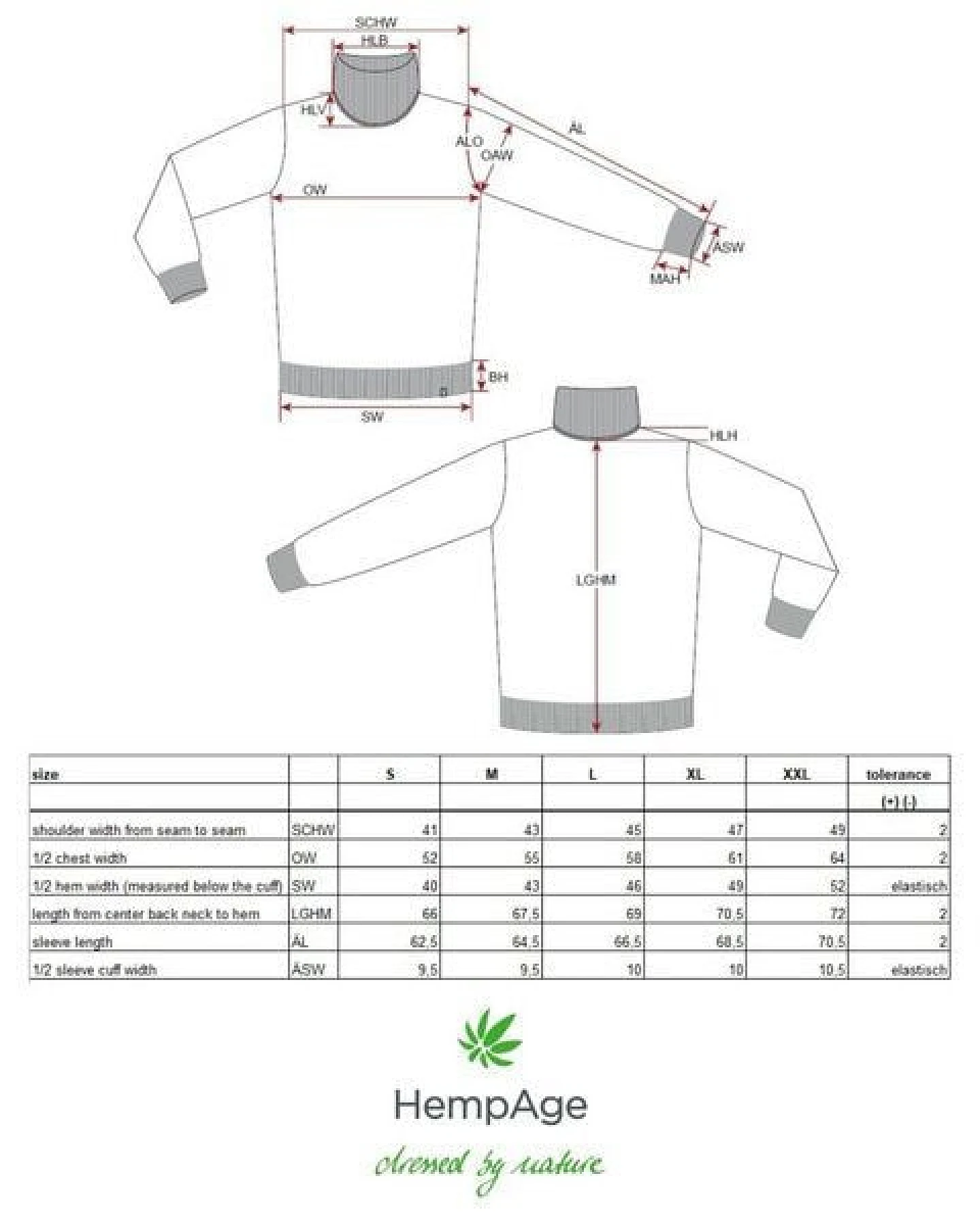 HempAge Rollkragen Pullover Herren Hanf/Biobaumwolle – Ansicht 3