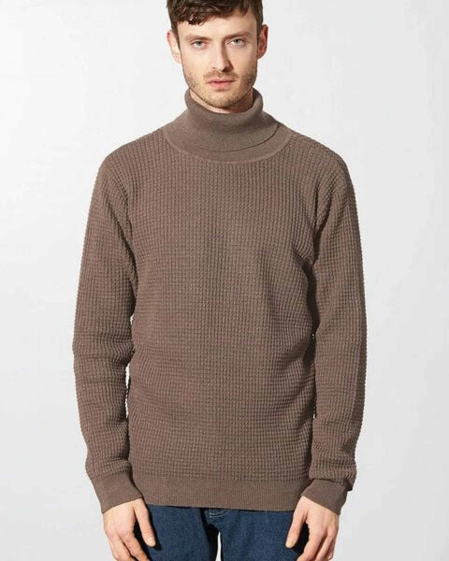 HempAge Rollkragen Pullover Herren Hanf/Biobaumwolle – Ansicht 2
