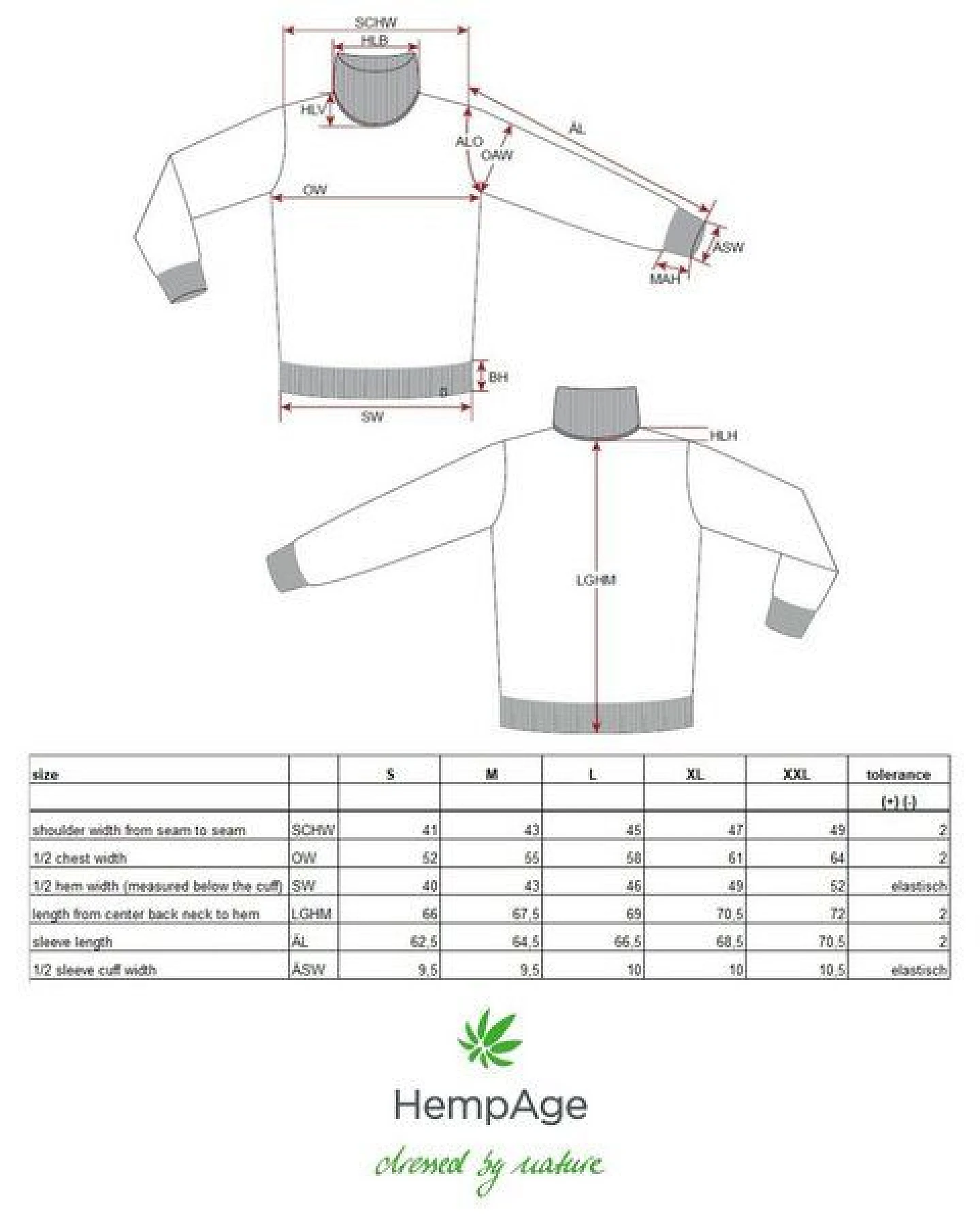 HempAge Rollkragen Pullover Herren Hanf/Biobaumwolle – Ansicht 3