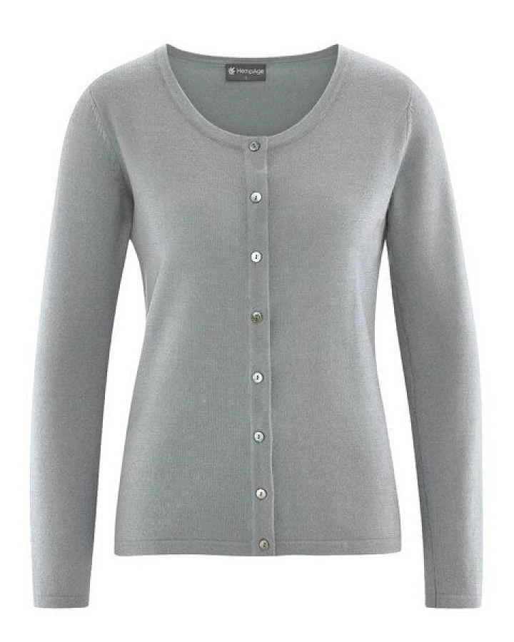 HempAge Edler Strickcardigan Wolle/Hanf/Biobaumwolle
