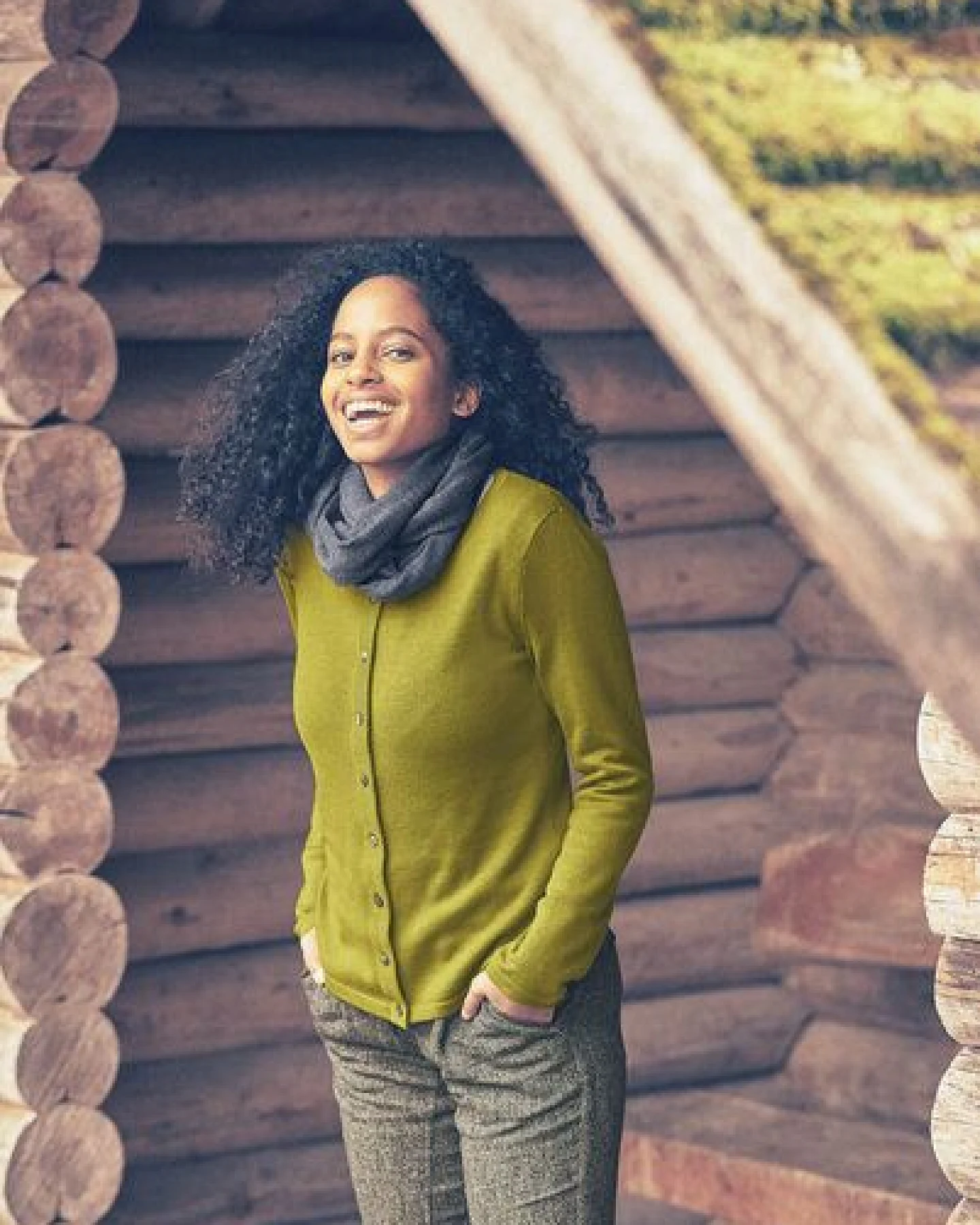HempAge Edler Strickcardigan Wolle/Hanf/Biobaumwolle – Ansicht 2
