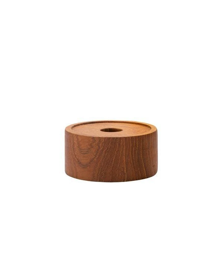Originalhome Kerzenständer aus recyceltem Teakholz, Sol