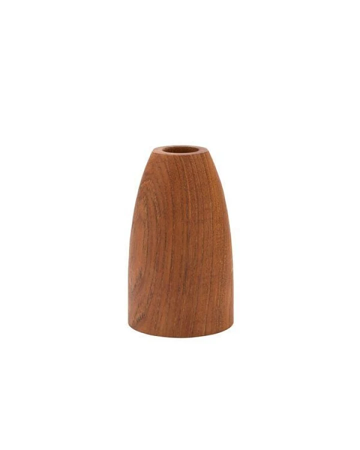Originalhome Kerzenständer aus recyceltem Teakholz, Conical, L