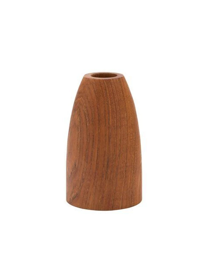 Originalhome Kerzenständer aus recyceltem Teakholz, Conical, L