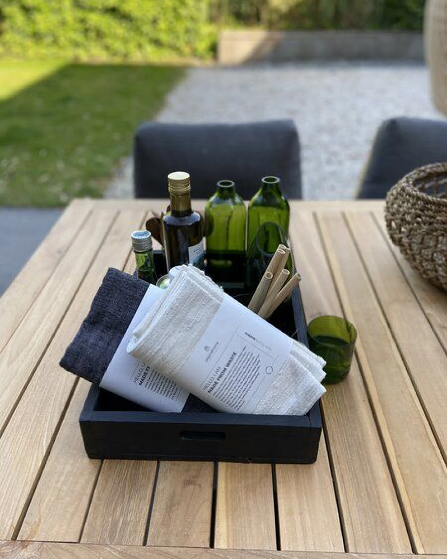 Originalhome Flaschenvase aus recycelten Weinflaschen, – Ansicht 2
