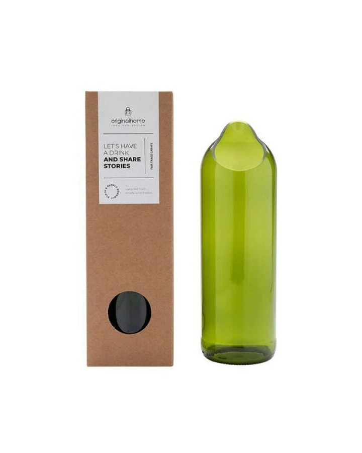 Originalhome Wasserkaraffe aus recycelten Weinflaschen,