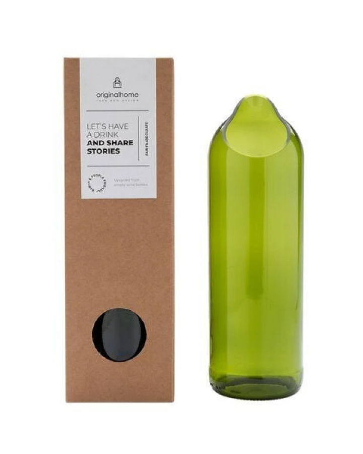 Originalhome Wasserkaraffe aus recycelten Weinflaschen,