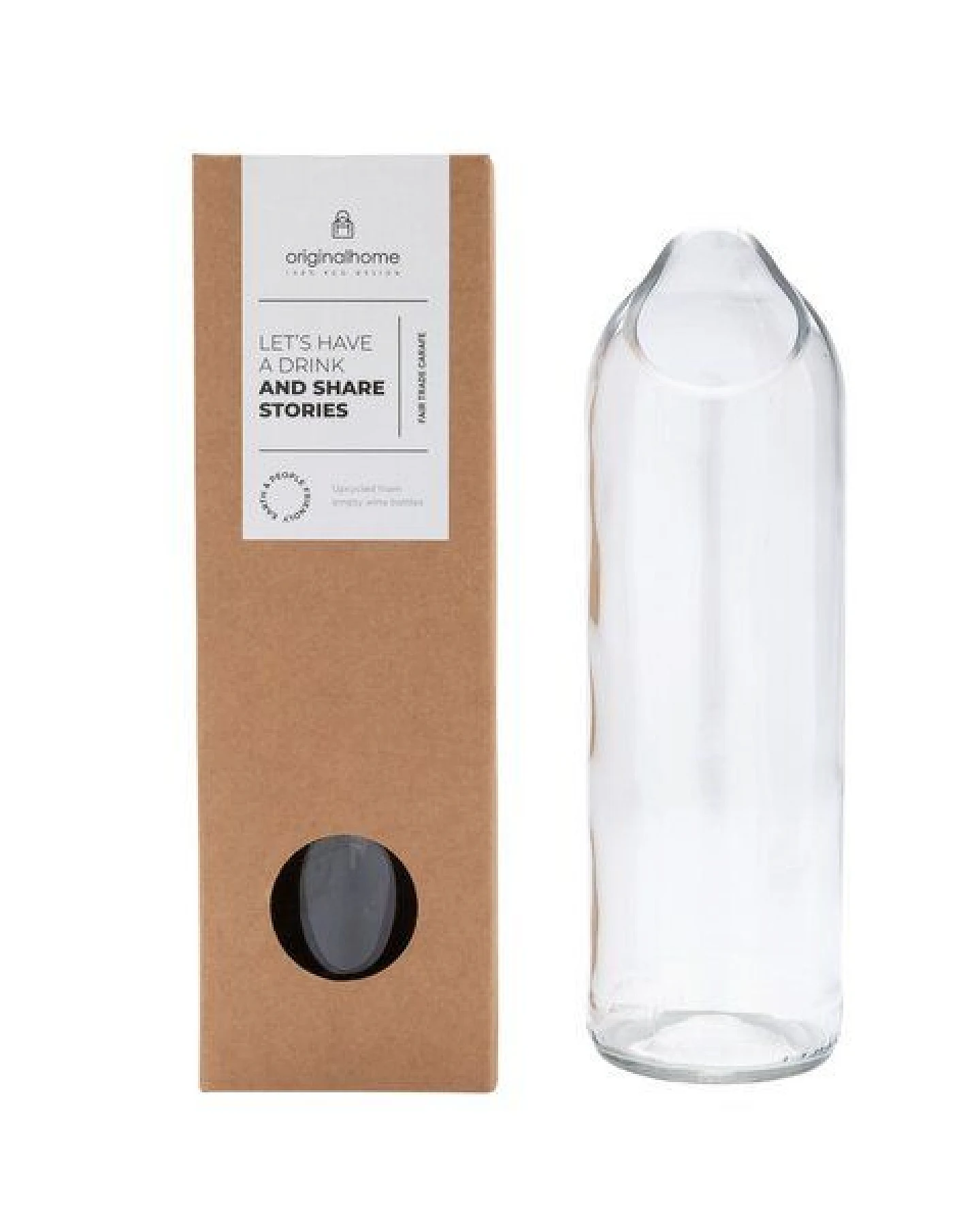 Originalhome Wasserkaraffe aus recycelten Weinflaschen, – Ansicht 2