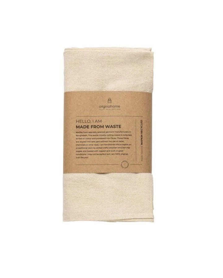 Originalhome Serviette aus recycelte Baumwolle,