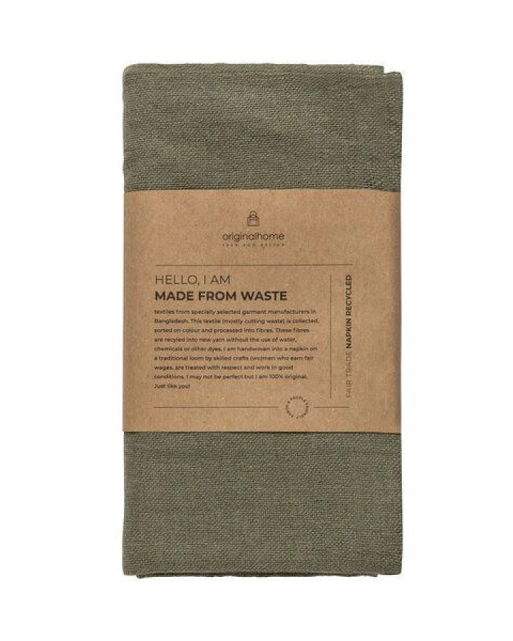 Originalhome Serviette aus recycelte Baumwolle,