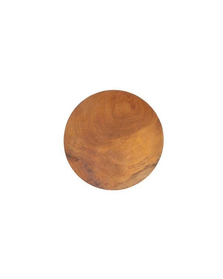Originalhome Handgefertigte Teakholz Teller, S – zero waste, vegan & fair produziert.