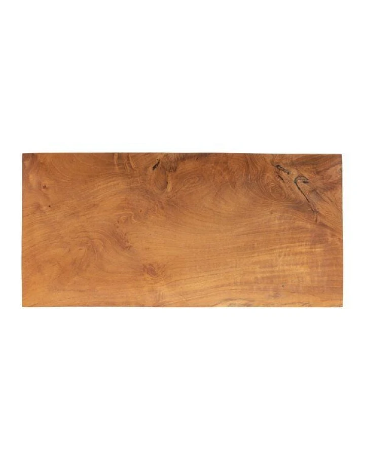 Originalhome Tablett aus recyceltem Teakwurzelholz, M